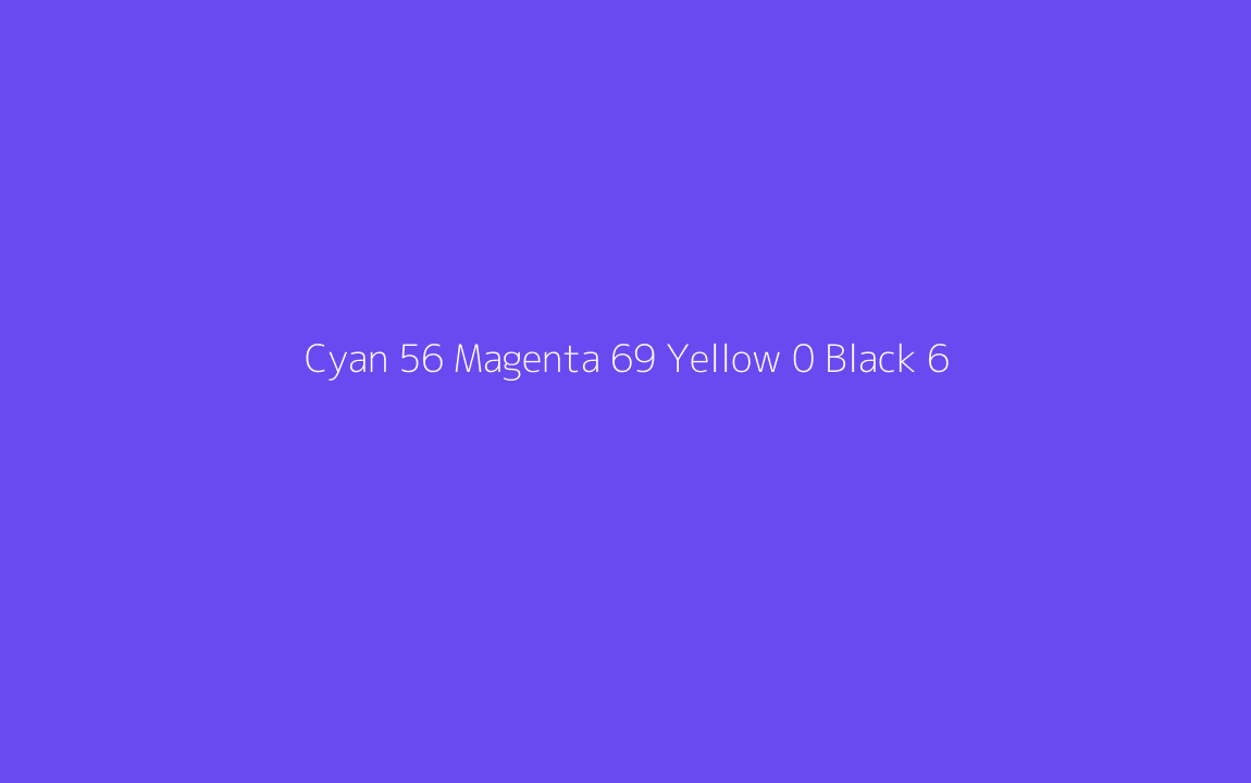 CMYK Color: Cyan 56 Magenta 69 Yellow 0 Black 6 CMYK name: Purpleish blue CMYK Color: Cyan 56 Magenta 69 Yellow 0 Black 6 CMYK name: Purpleish blue