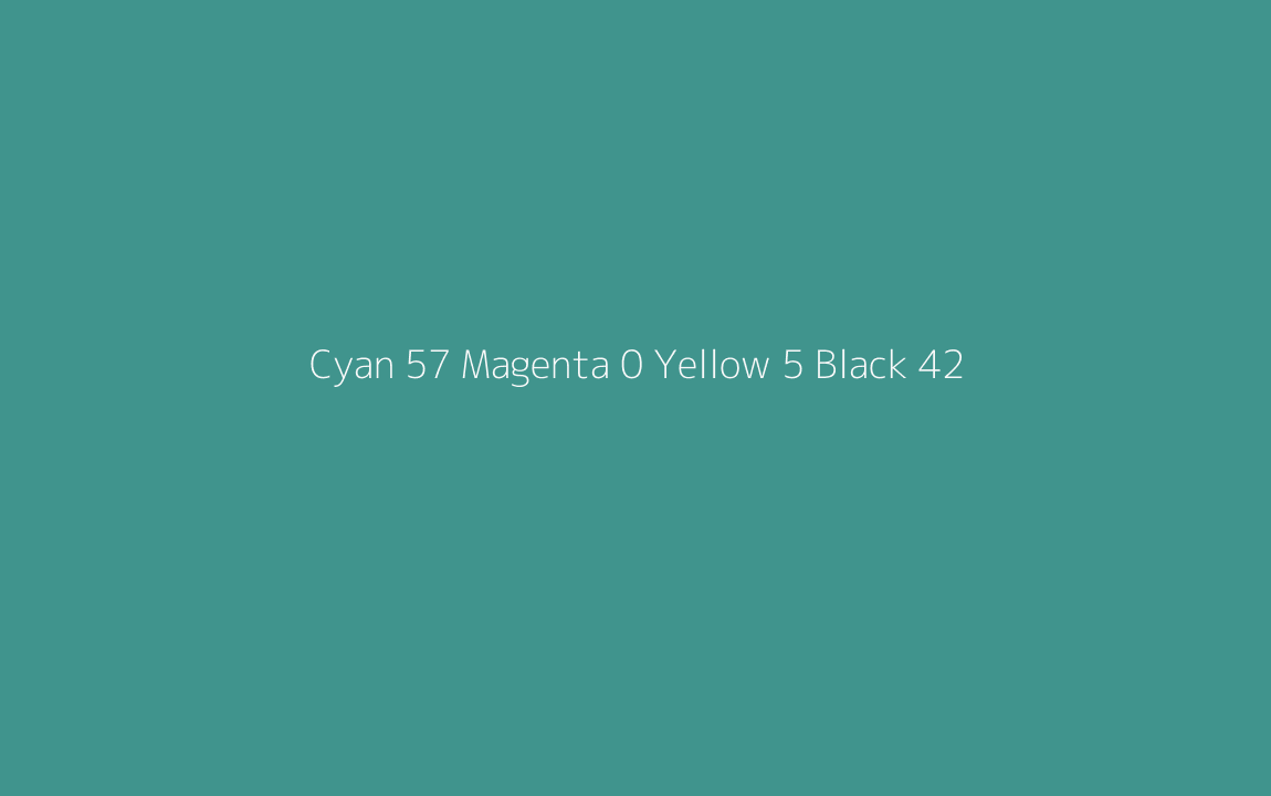 CMYK Color: Cyan 57 Magenta 0 Yellow 5 Black 42 CMYK name: Teal CMYK Color: Cyan 57 Magenta 0 Yellow 5 Black 42 CMYK name: Teal