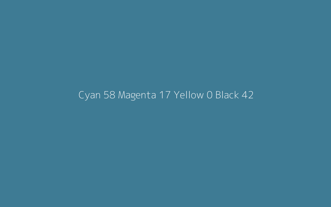 CMYK Color: Cyan 58 Magenta 17 Yellow 0 Black 42 CMYK name: Sea blue CMYK Color: Cyan 58 Magenta 17 Yellow 0 Black 42 CMYK name: Sea blue