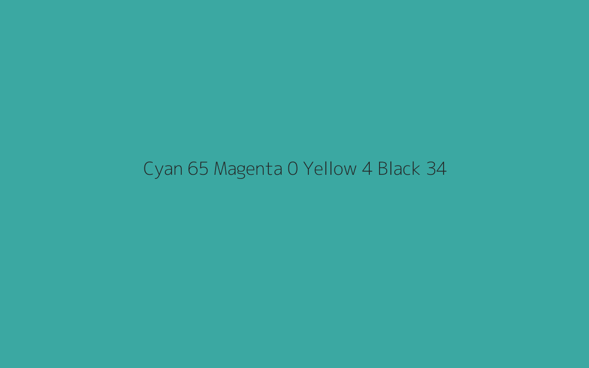 CMYK Color: Cyan 65 Magenta 0 Yellow 4 Black 34 CMYK name: Manganese blue CMYK Color: Cyan 65 Magenta 0 Yellow 4 Black 34 CMYK name: Manganese blue