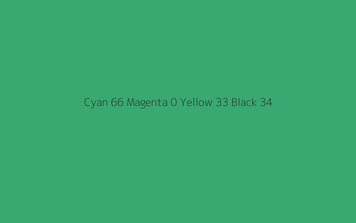 CMYK Color: Cyan 66 Magenta 0 Yellow 33 Black 34 CMYK name: Strong spring green CMYK Color: Cyan 66 Magenta 0 Yellow 33 Black 34 CMYK name: Strong spring green