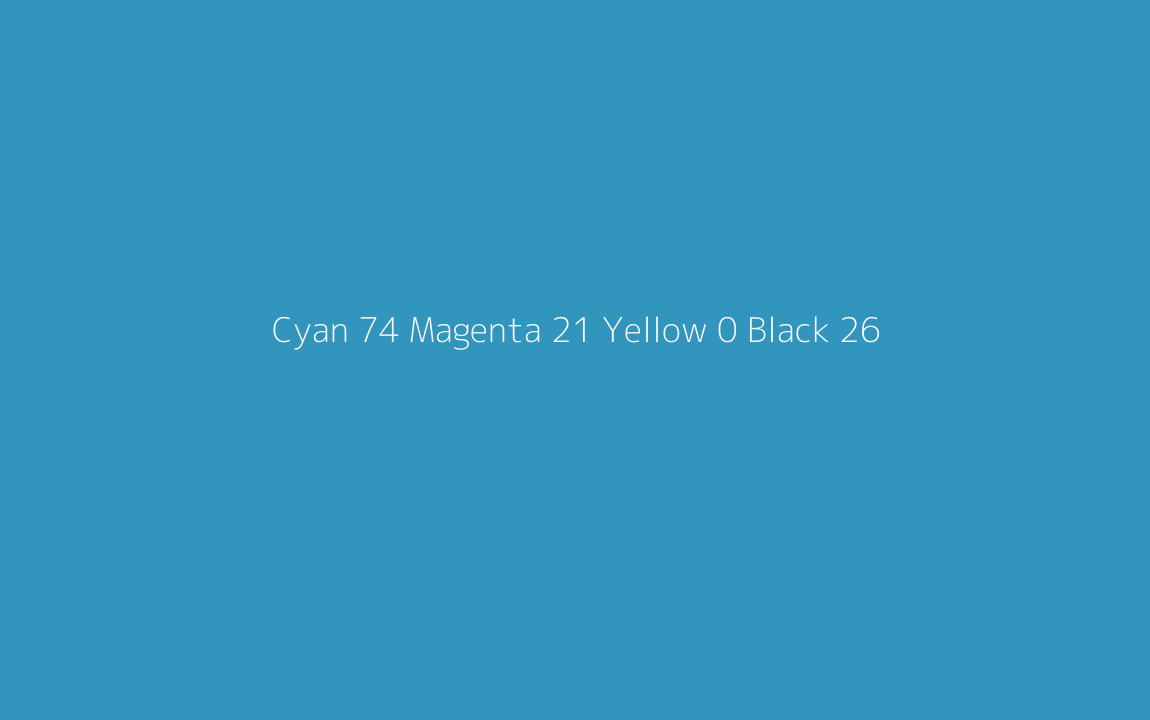 CMYK Color: Cyan 74 Magenta 21 Yellow 0 Black 26 CMYK name: Blue CMYK Color: Cyan 74 Magenta 21 Yellow 0 Black 26 CMYK name: Blue