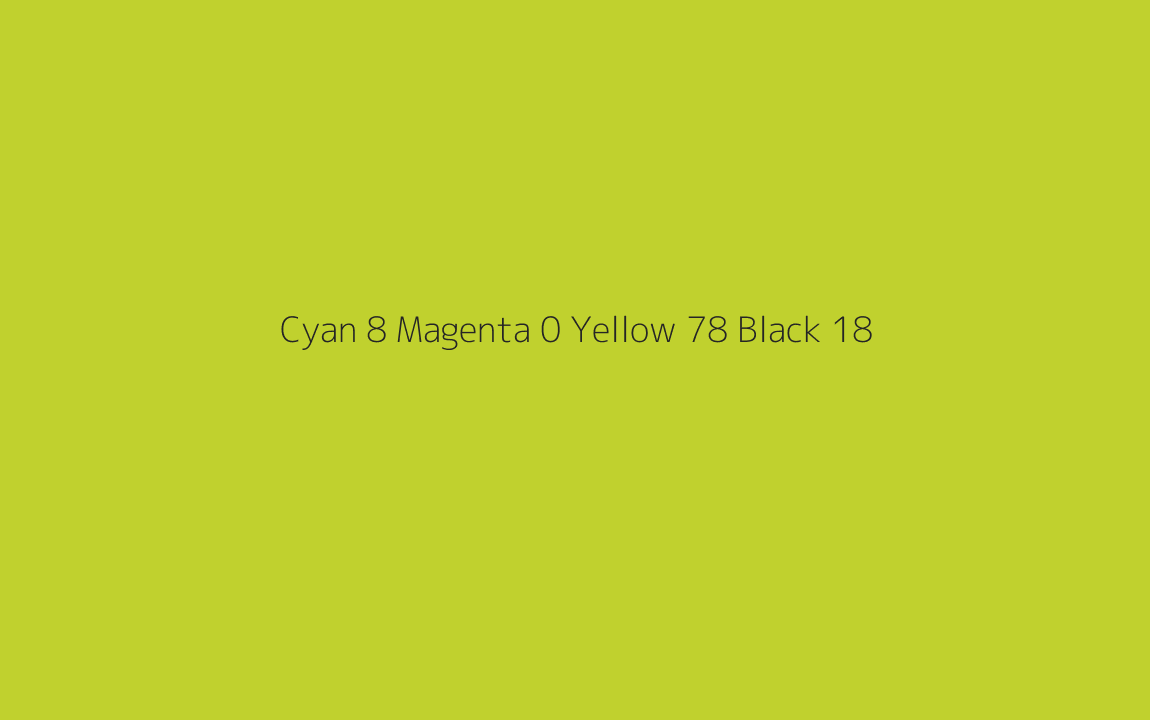 CMYK Color: Cyan 8 Magenta 0 Yellow 78 Black 18 CMYK name: Rio grande CMYK Color: Cyan 8 Magenta 0 Yellow 78 Black 18 CMYK name: Rio grande