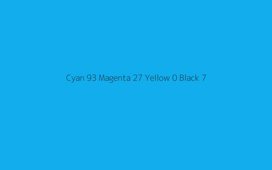 CMYK Color: Cyan 93 Magenta 27 Yellow 0 Black 7 CMYK name: Vivid cerulean CMYK Color: Cyan 93 Magenta 27 Yellow 0 Black 7 CMYK name: Vivid cerulean