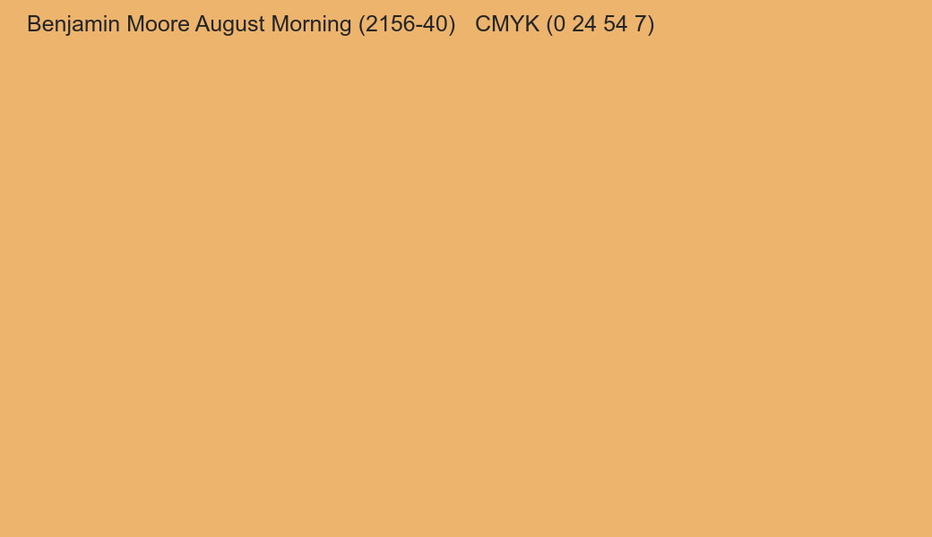 Color Benjamin Moore August Morning (2156-40) to CMYK (0 24 54 7) converter Color Benjamin Moore August Morning (2156-40) to CMYK (0 24 54 7) converter