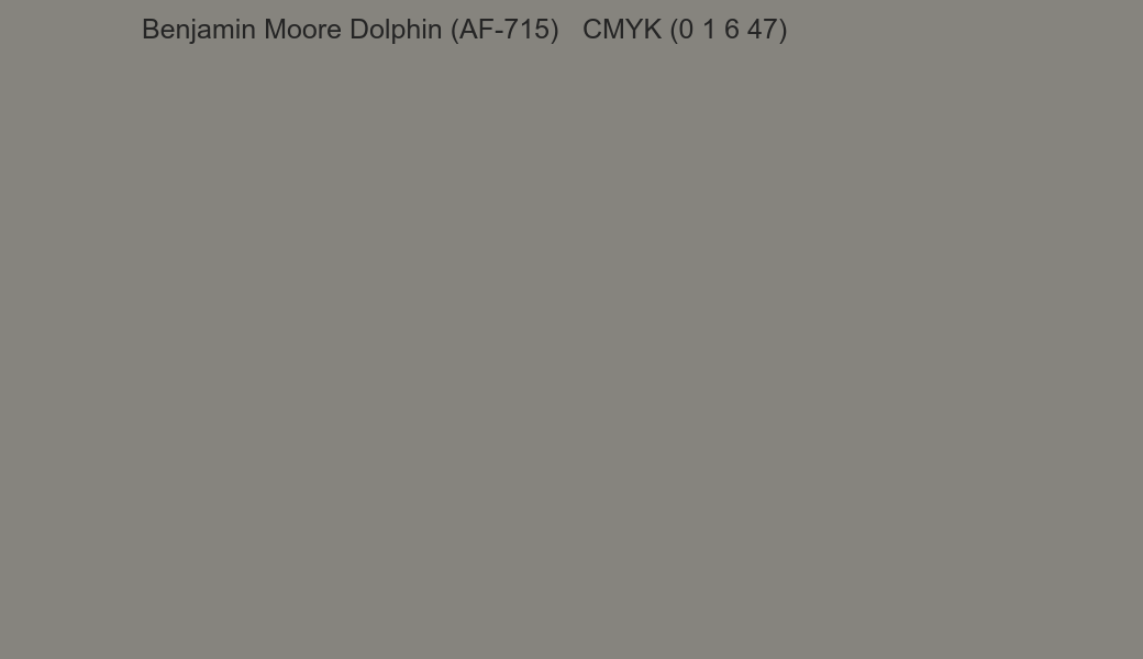 Color Benjamin Moore Dolphin (AF-715) to CMYK (0 1 6 47) converter Color Benjamin Moore Dolphin (AF-715) to CMYK (0 1 6 47) converter