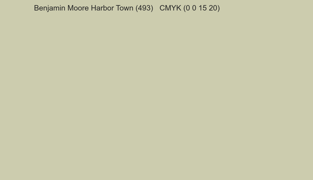 Color Benjamin Moore Harbor Town (493) to CMYK (0 0 15 20) converter Color Benjamin Moore Harbor Town (493) to CMYK (0 0 15 20) converter