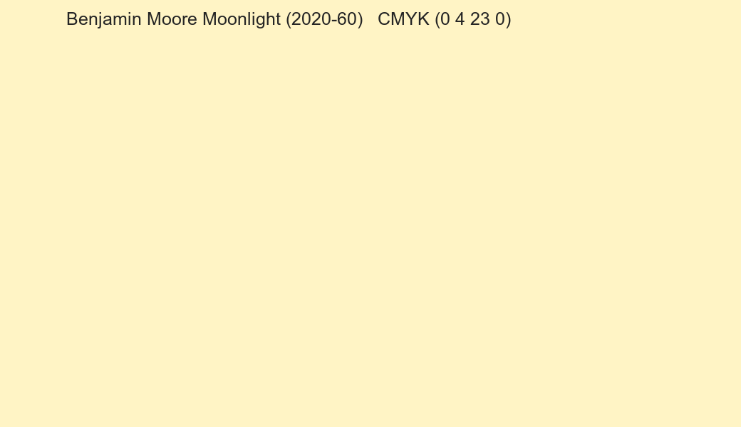 Color Benjamin Moore Moonlight (2020-60) to CMYK (0 4 23 0) converter Color Benjamin Moore Moonlight (2020-60) to CMYK (0 4 23 0) converter