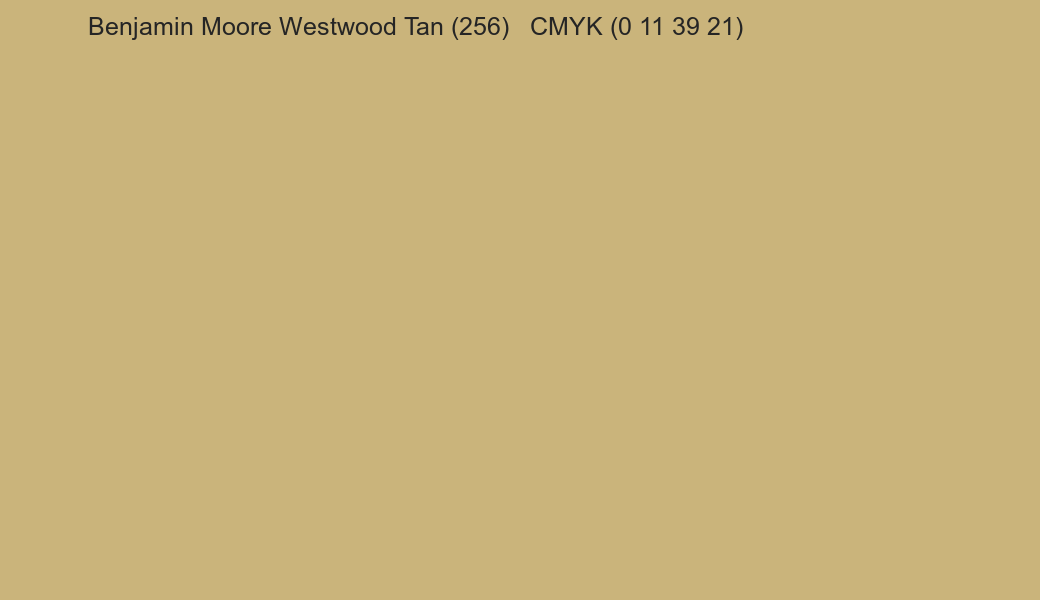 Color Benjamin Moore Westwood Tan (256) to CMYK (0 11 39 21) converter Color Benjamin Moore Westwood Tan (256) to CMYK (0 11 39 21) converter