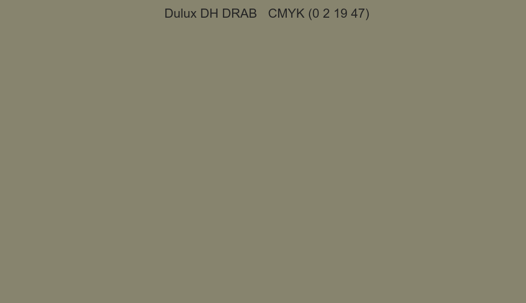 Color Dulux DH DRAB to CMYK (0 2 19 47) converter Color Dulux DH DRAB to CMYK (0 2 19 47) converter