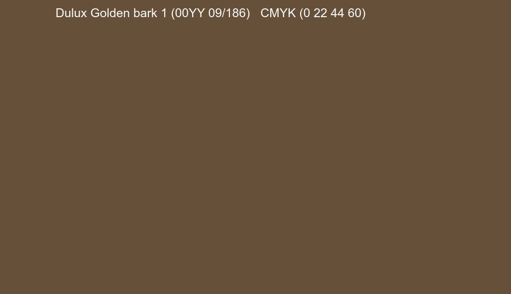Color Dulux Golden bark 1 (00YY 09/186) to CMYK (0 22 44 60) converter Color Dulux Golden bark 1 (00YY 09/186) to CMYK (0 22 44 60) converter