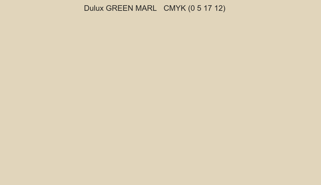 Color Dulux GREEN MARL to CMYK (0 5 17 12) converter Color Dulux GREEN MARL to CMYK (0 5 17 12) converter