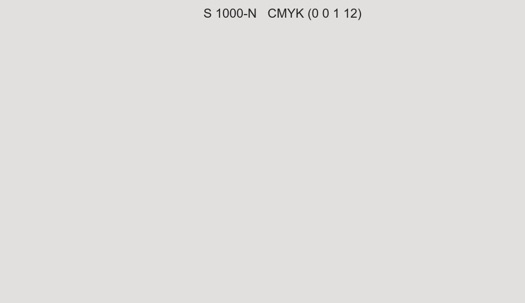 Color NCS S 1000-N to CMYK (0 0 1 12) converter Color NCS S 1000-N to CMYK (0 0 1 12) converter