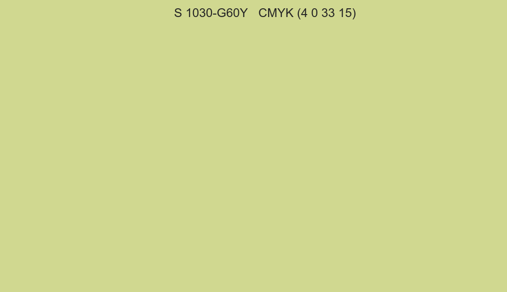 Color NCS S 1030-G60Y to CMYK (4 0 33 15) converter Color NCS S 1030-G60Y to CMYK (4 0 33 15) converter