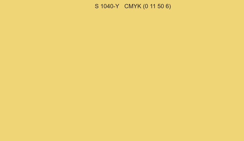 Color NCS S 1040-Y to CMYK (0 11 50 6) converter Color NCS S 1040-Y to CMYK (0 11 50 6) converter
