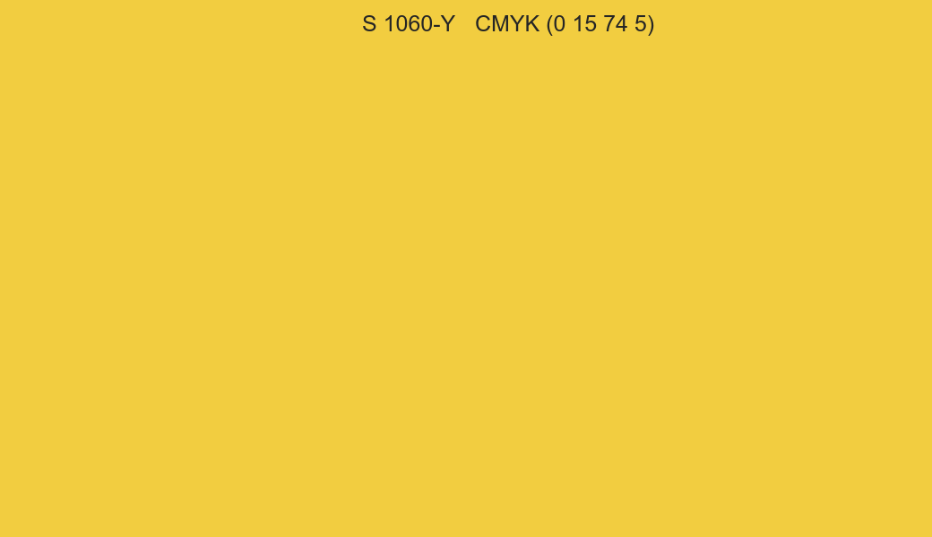 Color NCS S 1060-Y to CMYK (0 15 74 5) converter Color NCS S 1060-Y to CMYK (0 15 74 5) converter