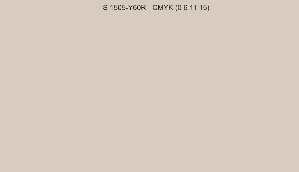 Color NCS S 1505-Y60R to CMYK (0 6 11 15) converter Color NCS S 1505-Y60R to CMYK (0 6 11 15) converter