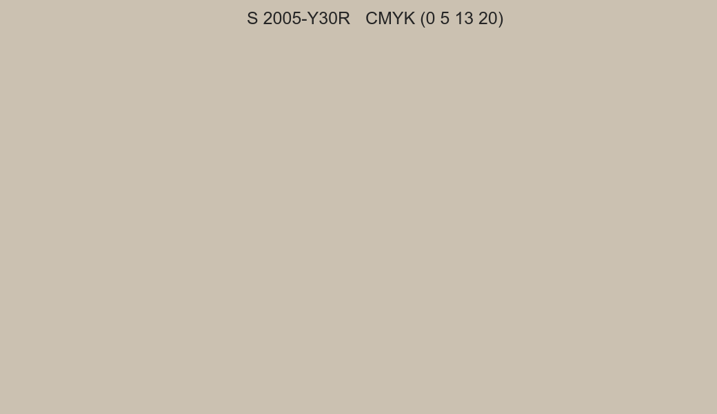 Color NCS S 2005-Y30R to CMYK (0 5 13 20) converter Color NCS S 2005-Y30R to CMYK (0 5 13 20) converter