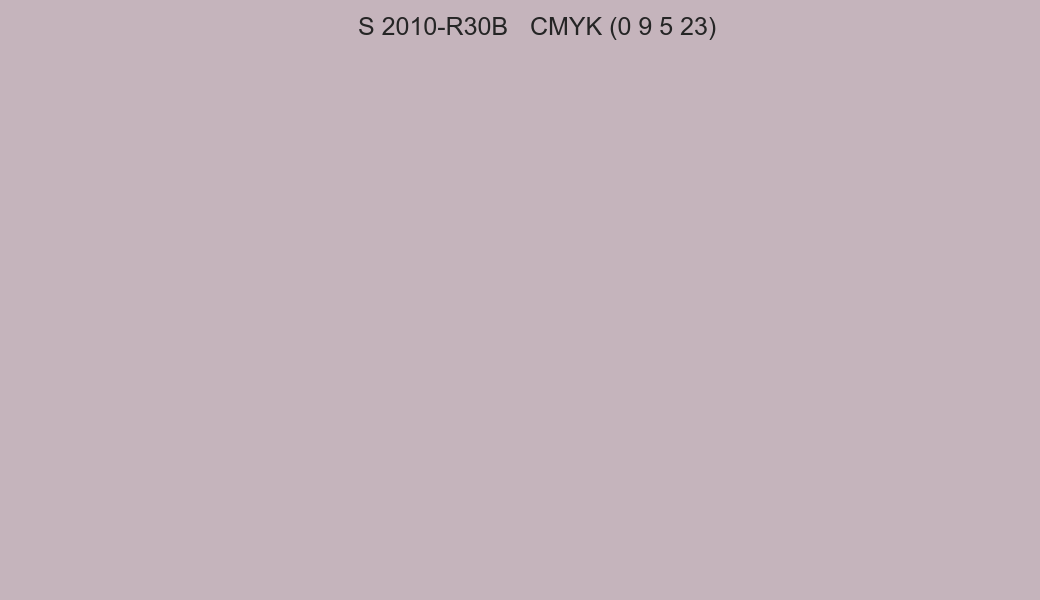 Color NCS S 2010-R30B to CMYK (0 9 5 23) converter Color NCS S 2010-R30B to CMYK (0 9 5 23) converter
