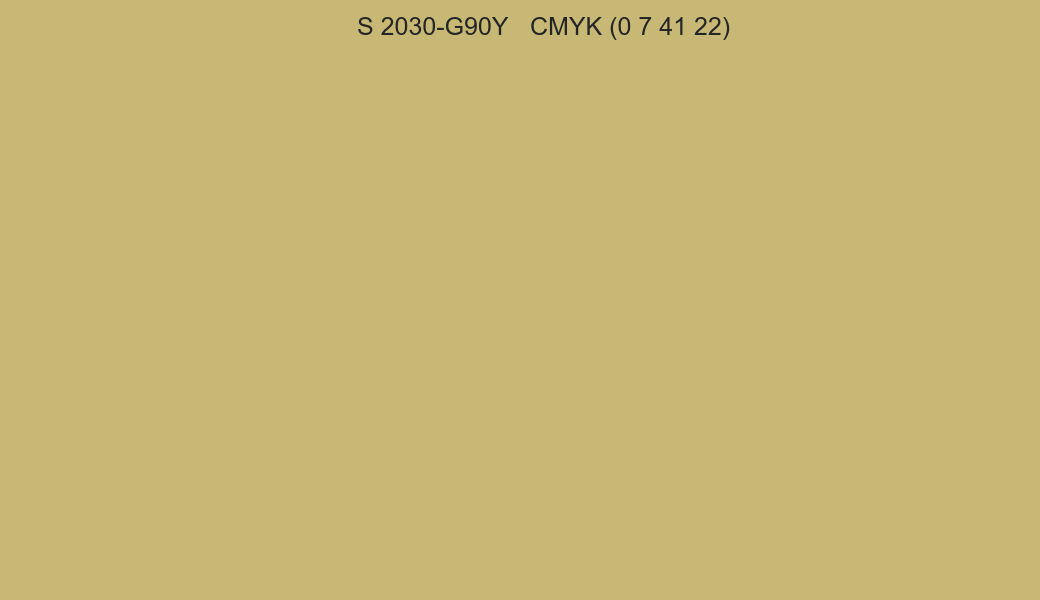 Color NCS S 2030-G90Y to CMYK (0 7 41 22) converter Color NCS S 2030-G90Y to CMYK (0 7 41 22) converter