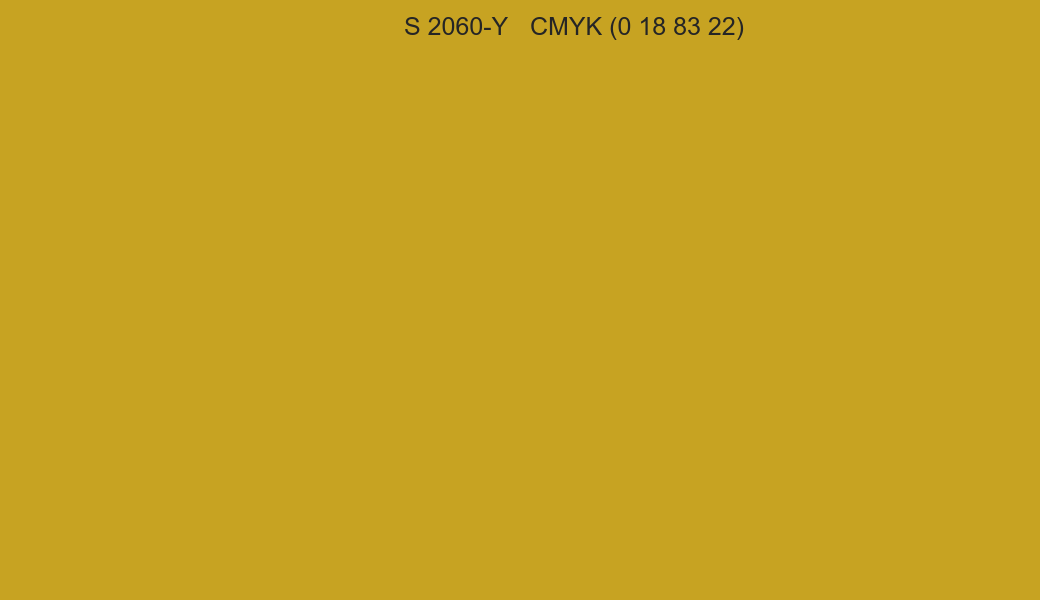 Color NCS S 2060-Y to CMYK (0 18 83 22) converter Color NCS S 2060-Y to CMYK (0 18 83 22) converter