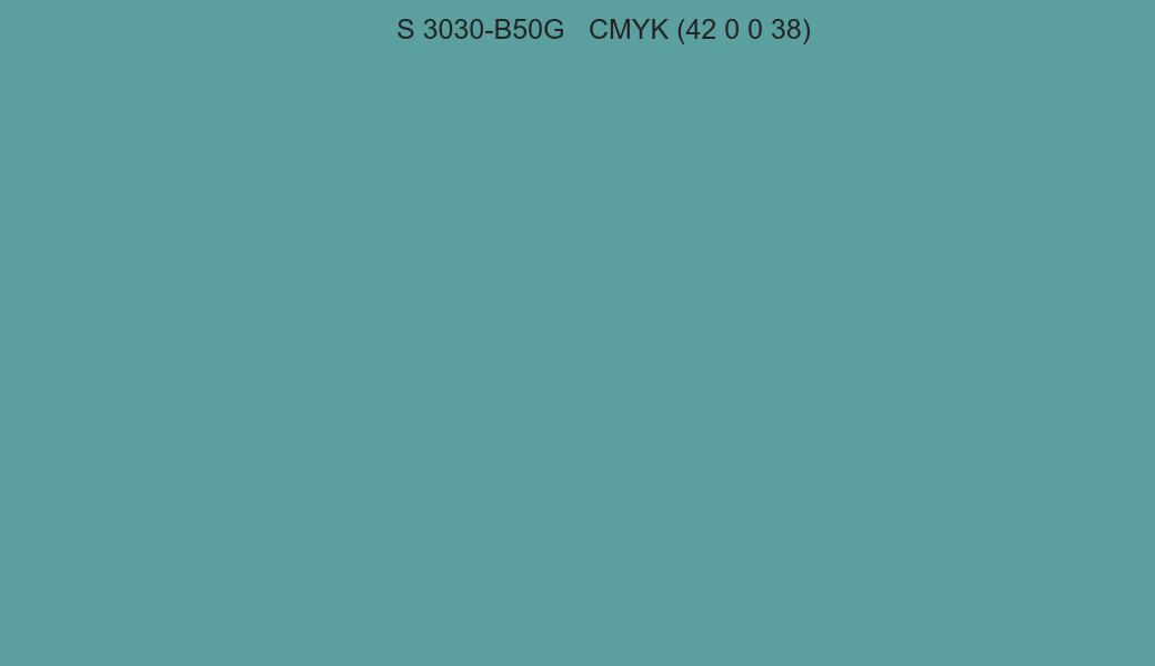 Color NCS S 3030-B50G to CMYK (42 0 0 38) converter Color NCS S 3030-B50G to CMYK (42 0 0 38) converter