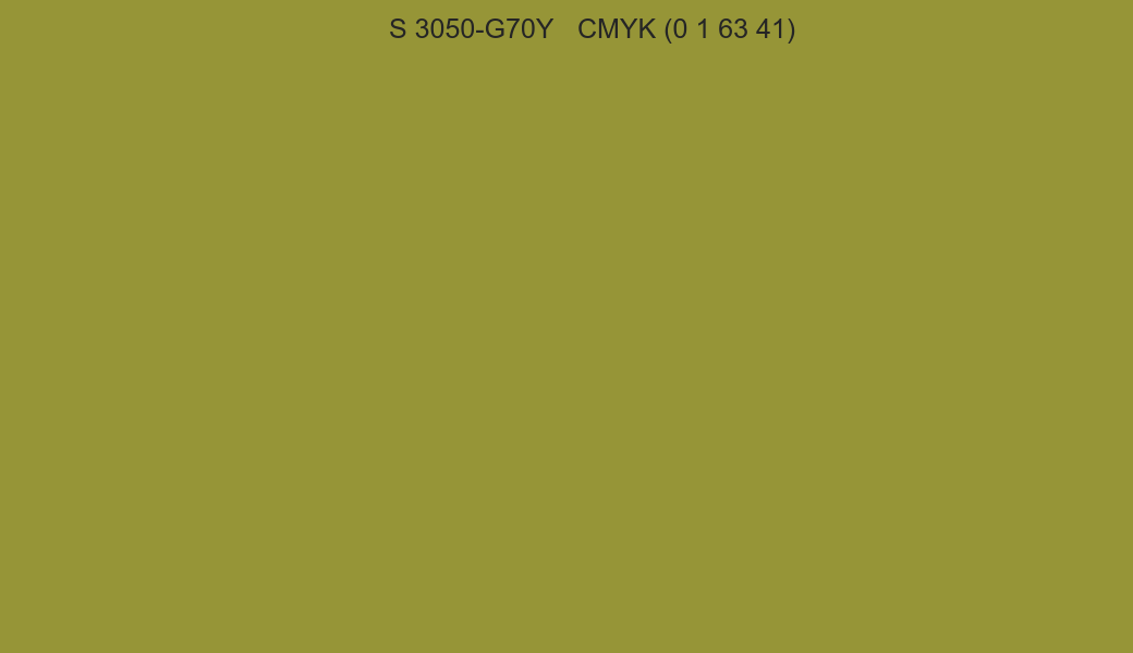 Color NCS S 3050-G70Y to CMYK (0 1 63 41) converter Color NCS S 3050-G70Y to CMYK (0 1 63 41) converter