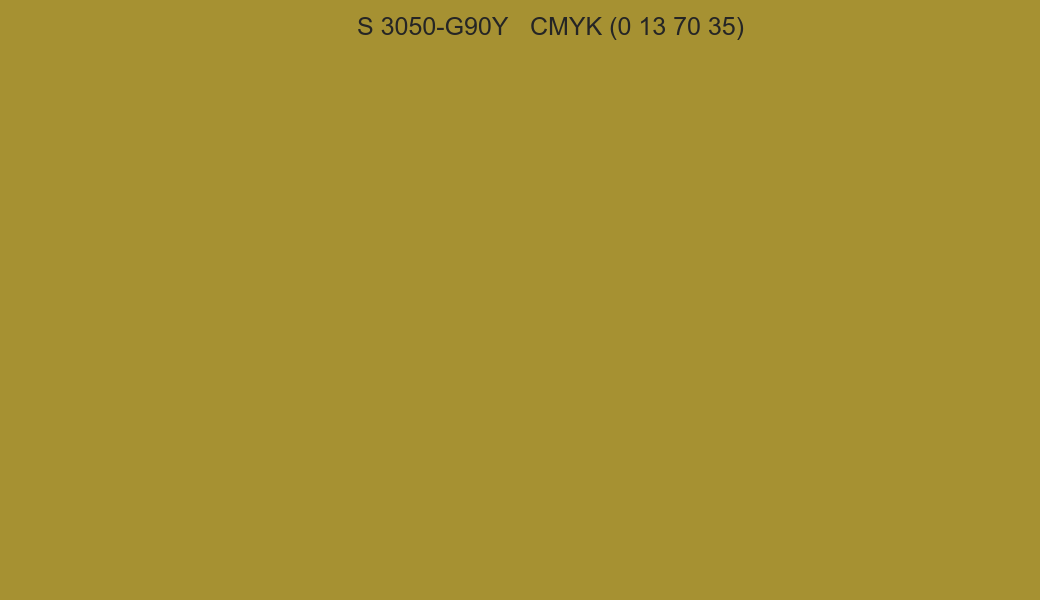 Color NCS S 3050-G90Y to CMYK (0 13 70 35) converter Color NCS S 3050-G90Y to CMYK (0 13 70 35) converter