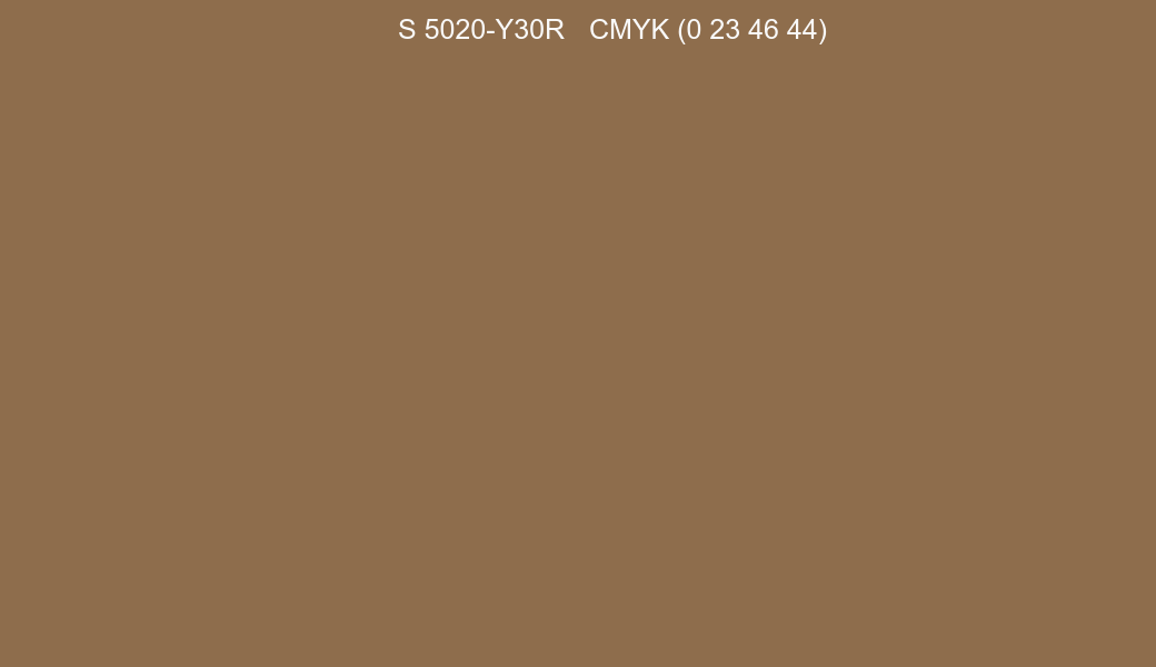 Color NCS S 5020-Y30R to CMYK (0 23 46 44) converter Color NCS S 5020-Y30R to CMYK (0 23 46 44) converter