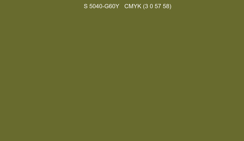 Color NCS S 5040-G60Y to CMYK (3 0 57 58) converter Color NCS S 5040-G60Y to CMYK (3 0 57 58) converter