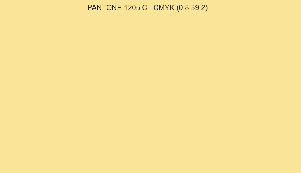 Color PANTONE 1205 C to CMYK (0 8 39 2) converter