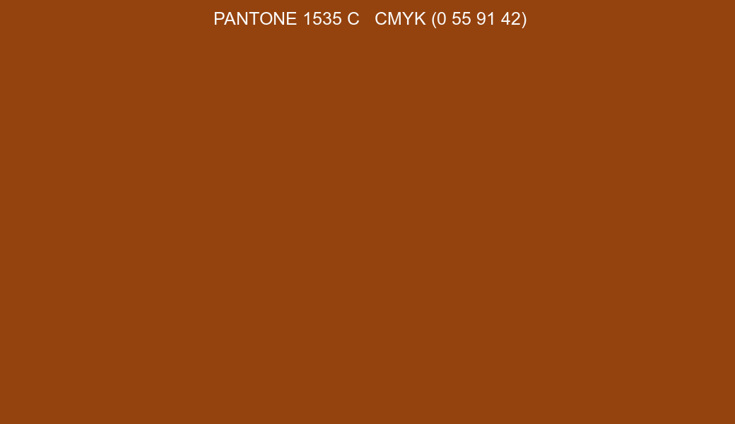 Color PANTONE 1535 C to CMYK (0 55 91 42) converter