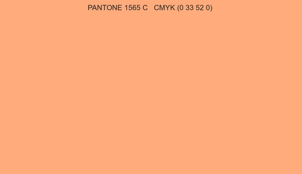 Color PANTONE 1565 C to CMYK (0 33 52 0) converter
