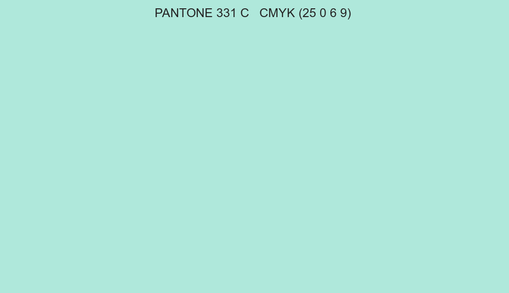 Color PANTONE 331 C to CMYK (25 0 6 9) converter