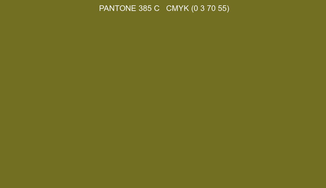 Color PANTONE 385 C to CMYK (0 3 70 55) converter