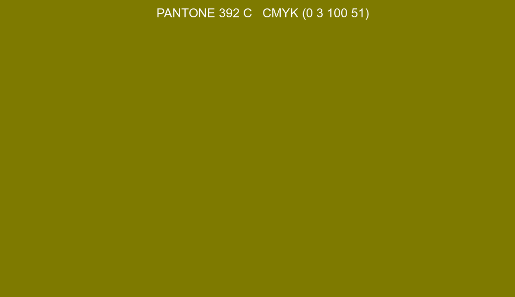 Color PANTONE 392 C to CMYK (0 3 100 51) converter