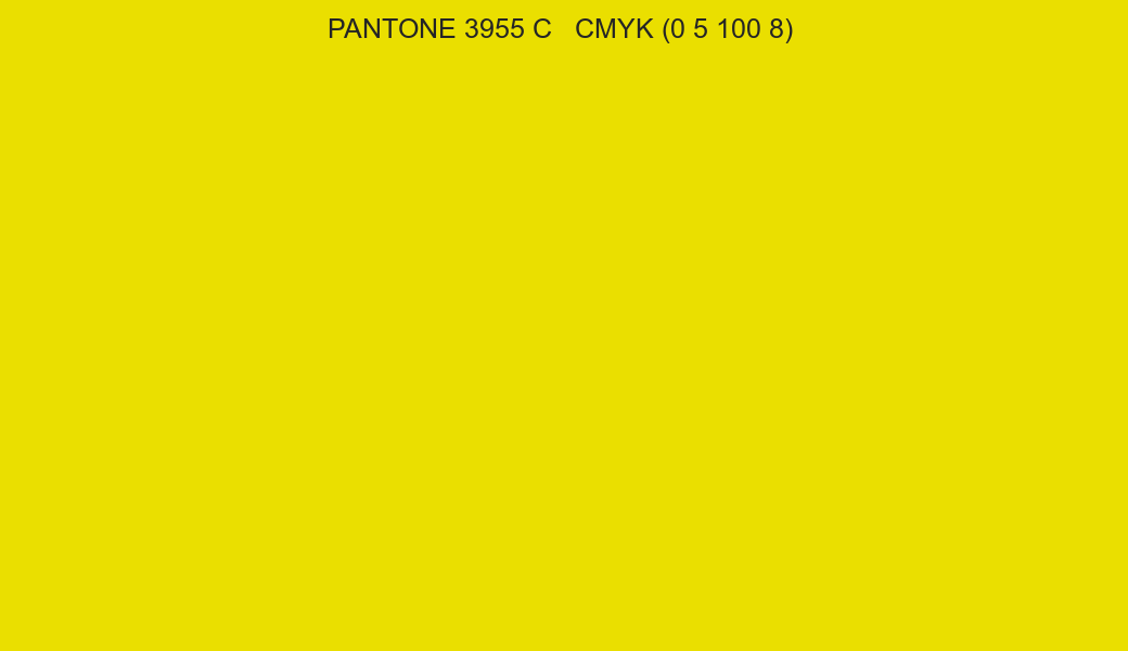 Color PANTONE 3955 C to CMYK (0 5 100 8) converter