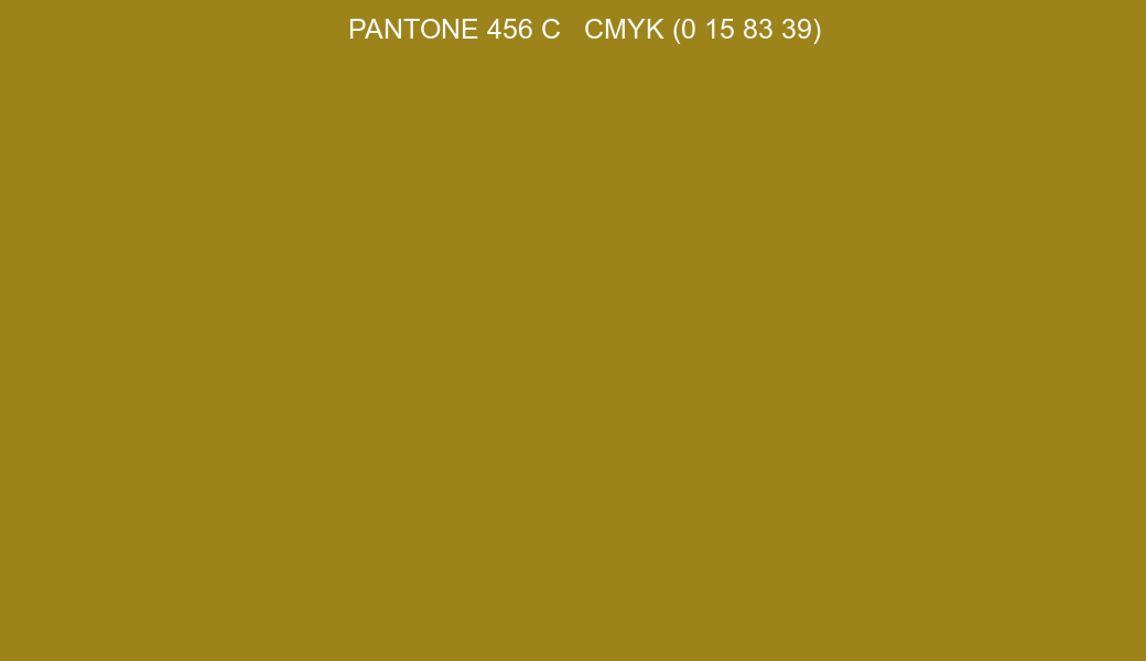 Color PANTONE 456 C to CMYK (0 15 83 39) converter