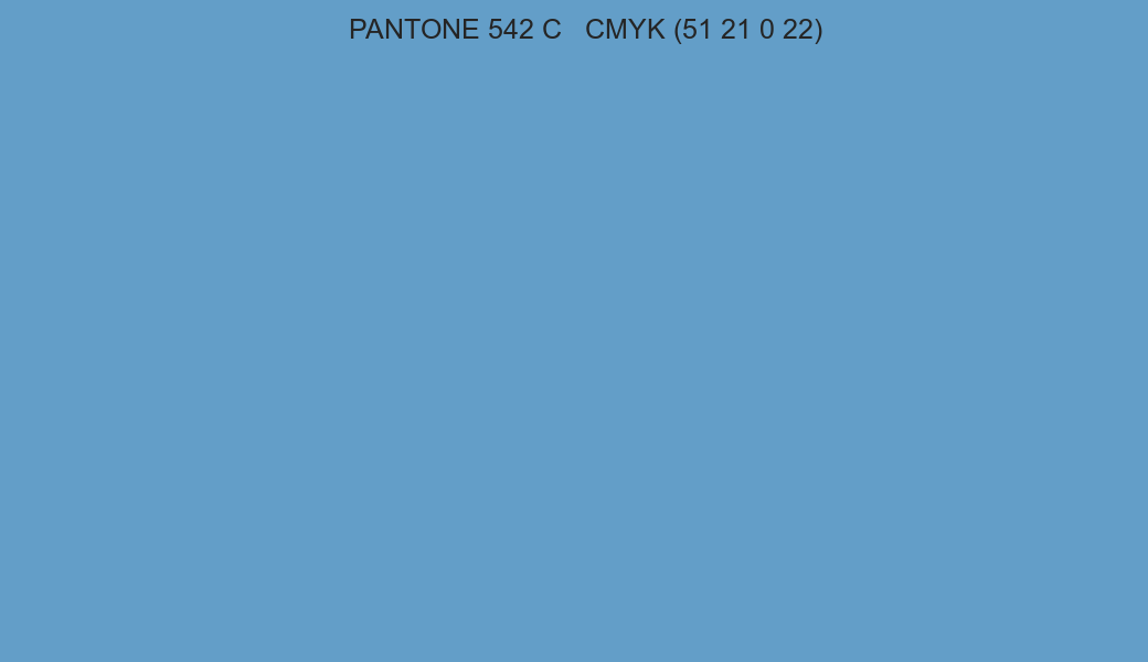 Color PANTONE 542 C to CMYK (51 21 0 22) converter