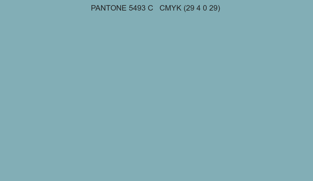Color PANTONE 5493 C to CMYK (29 4 0 29) converter