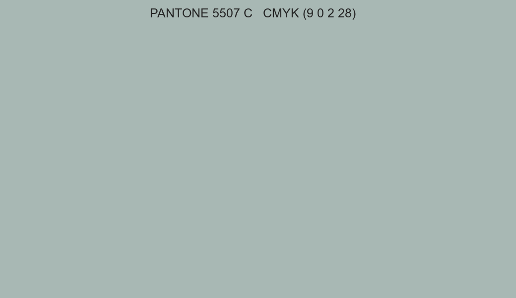 Color PANTONE 5507 C to CMYK (9 0 2 28) converter