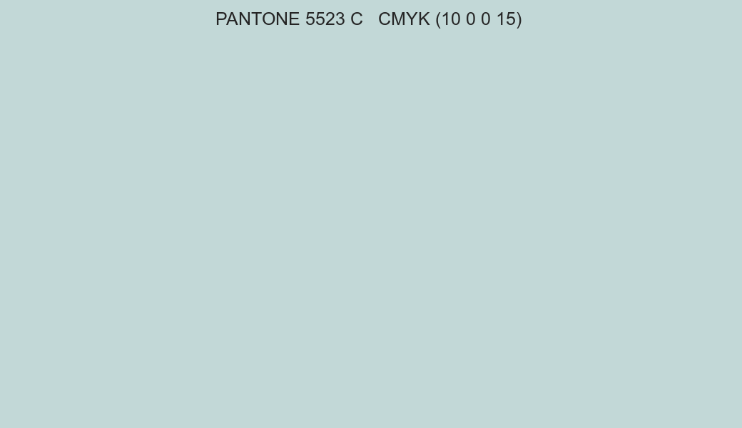 Color PANTONE 5523 C to CMYK (10 0 0 15) converter