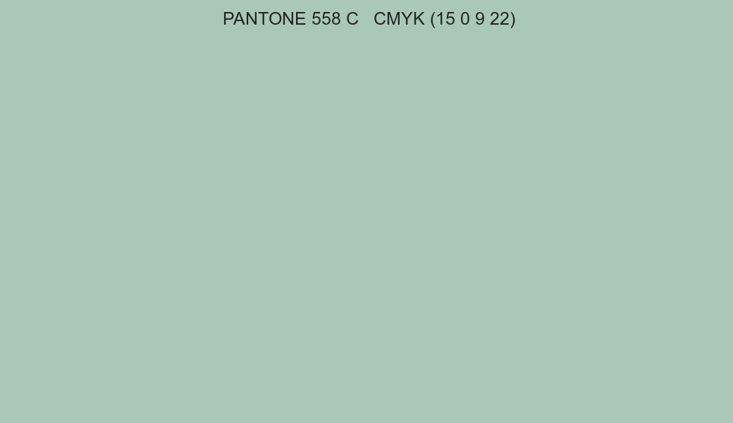Color PANTONE 558 C to CMYK (15 0 9 22) converter