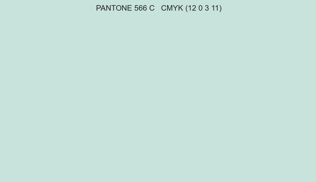 Color PANTONE 566 C to CMYK (12 0 3 11) converter