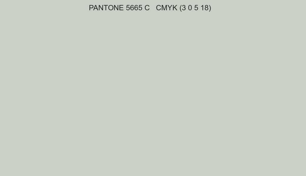 Color PANTONE 5665 C to CMYK (3 0 5 18) converter