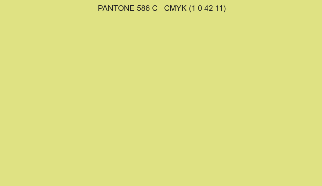 Color PANTONE 586 C to CMYK (1 0 42 11) converter