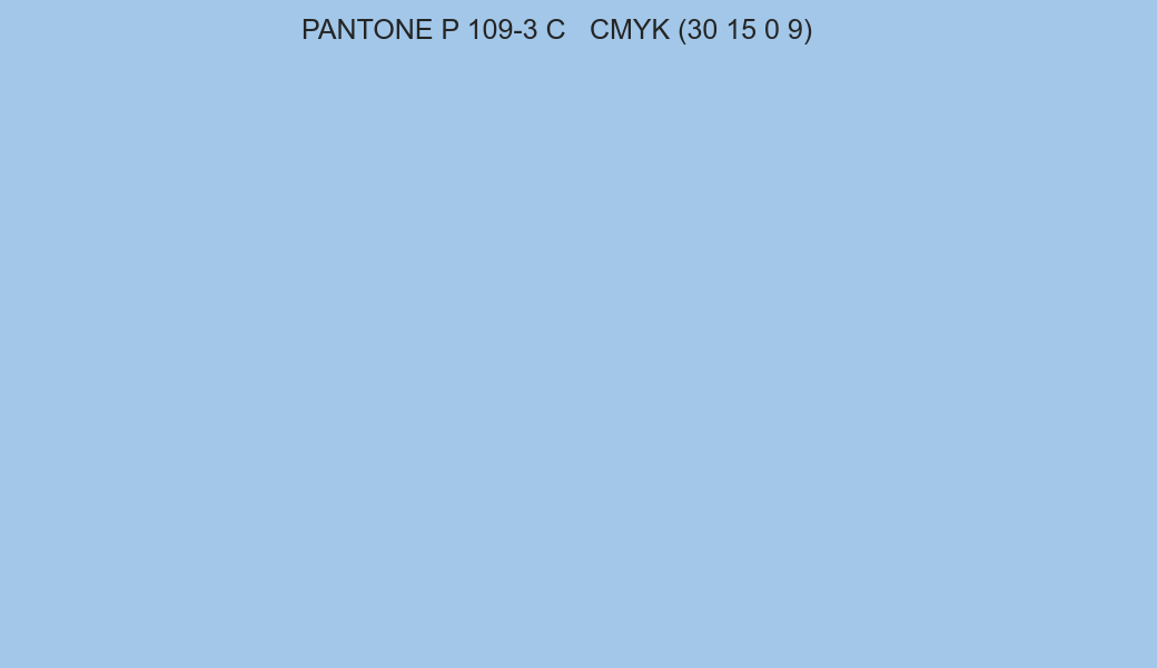 Color PANTONE P 109-3 C to CMYK (30 15 0 9) converter Color PANTONE P 109-3 C to CMYK (30 15 0 9) converter