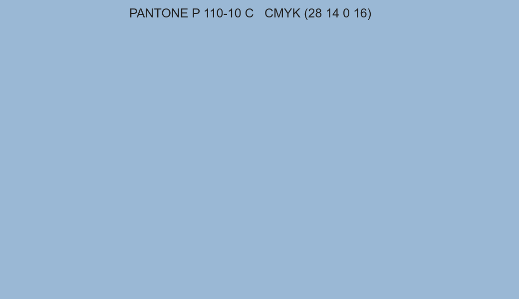 Color PANTONE P 110-10 C to CMYK (28 14 0 16) converter Color PANTONE P 110-10 C to CMYK (28 14 0 16) converter
