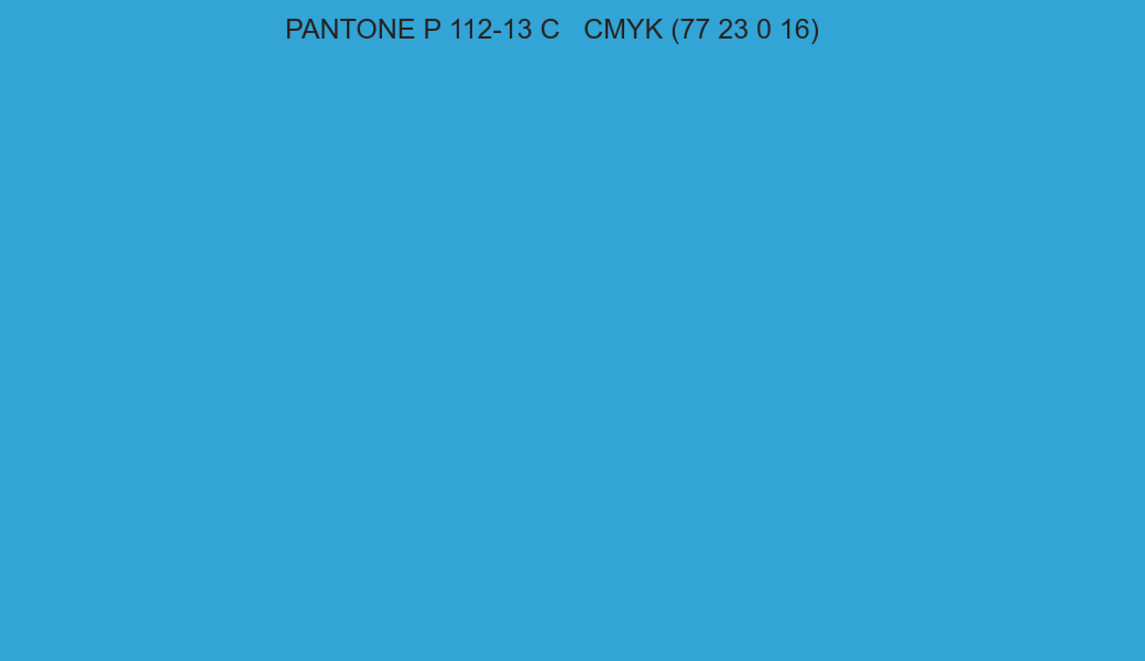 Color PANTONE P 112-13 C to CMYK (77 23 0 16) converter Color PANTONE P 112-13 C to CMYK (77 23 0 16) converter