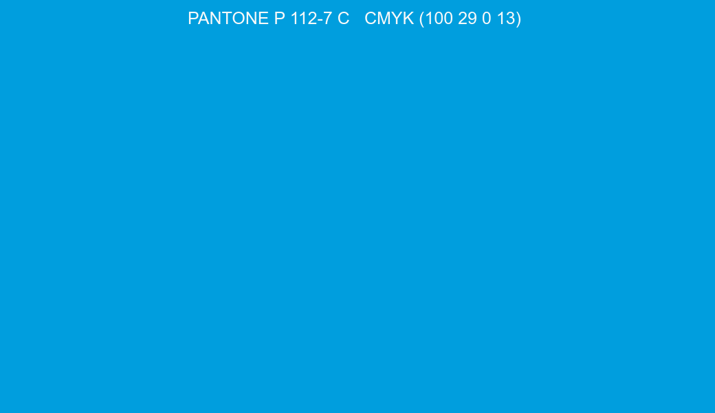 Color PANTONE P 112-7 C to CMYK (100 29 0 13) converter Color PANTONE P 112-7 C to CMYK (100 29 0 13) converter